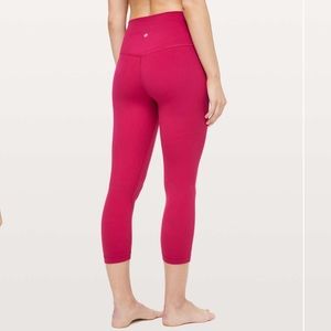 Lululemon align 21” ruby red leggings size 4